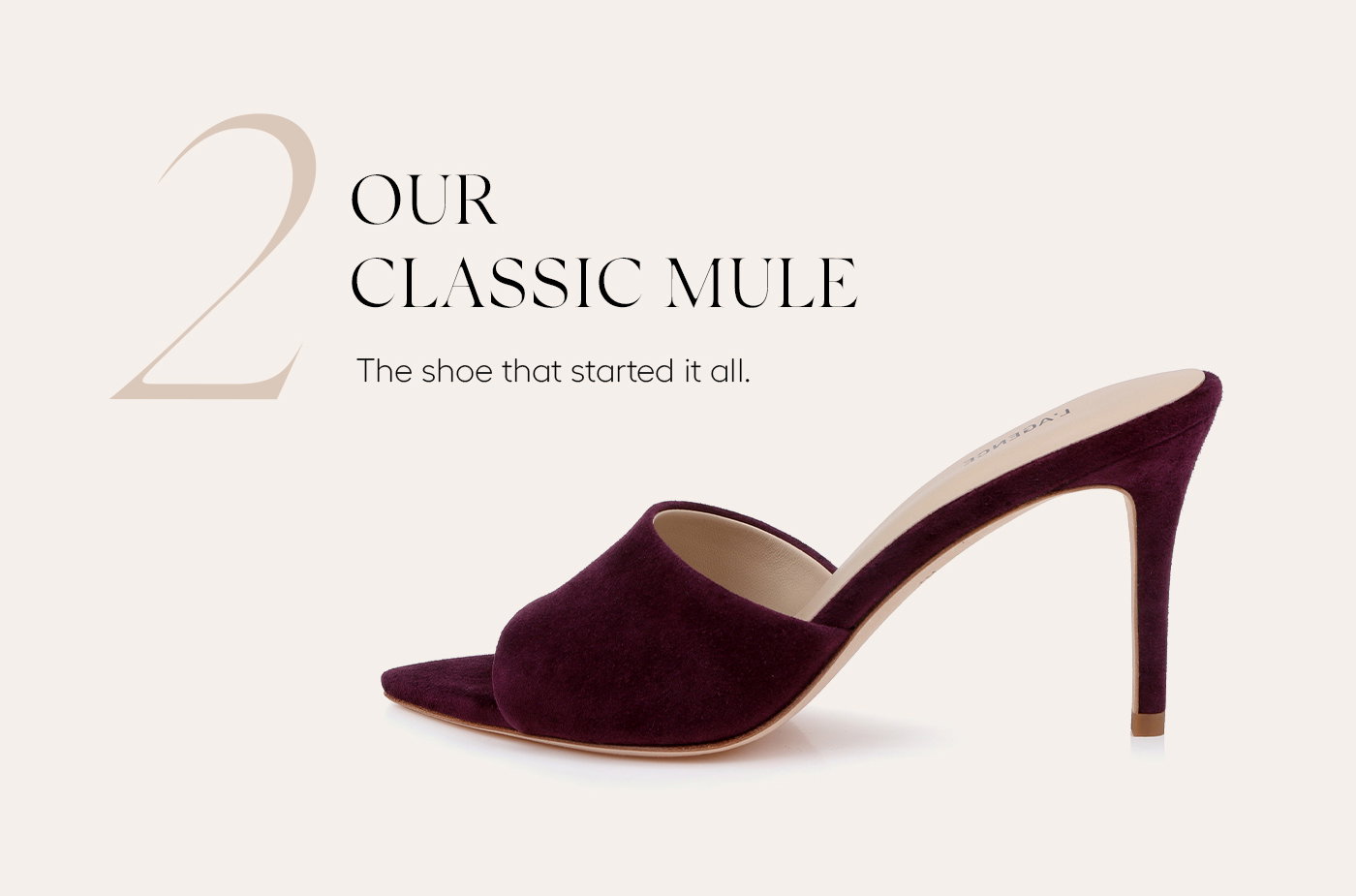 Our Classic Mule - The shoe that started it all. 
