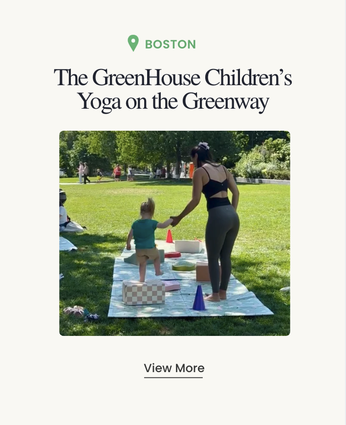 Boston. The GreenHouse Children’s Yoga on the Greenway