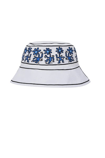 Hurley x Keith Haring Dancing Daisies Reversible Bucket Hat