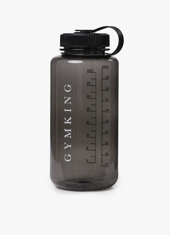 Gym King Linear Sports Bottle - Black Tint