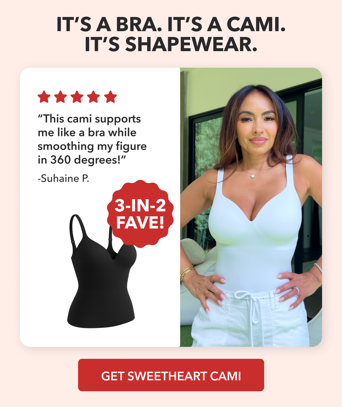 Get Sweetheart Cami