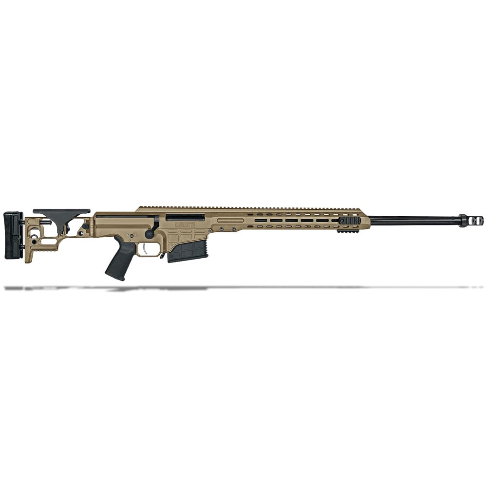 Image of Barrett MRAD .338 Lapua Mag Folding Stock Flat Dark Earth Cerakote 26" Fluted Bbl 1:9.4" Rifle 18479