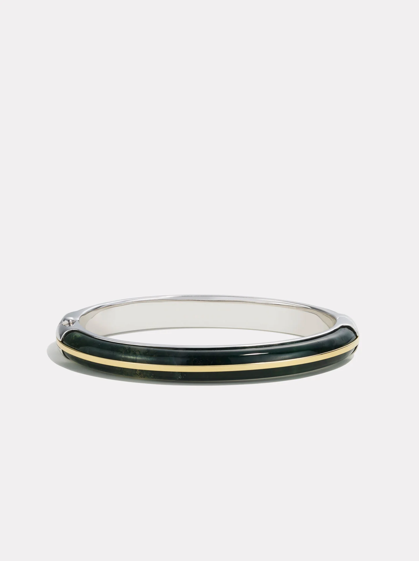 Image of Essential Stacking Bangle | Moss Agate