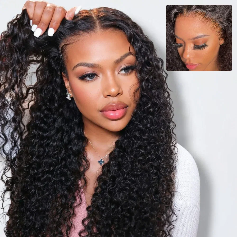 Megalook Zero-Wear™ Truly Snap & Go HD Lace Wig Curly 13x6 Glueless 100% Human Hair Wigs Seamless Fit All Skins - Curly / 180% / 18