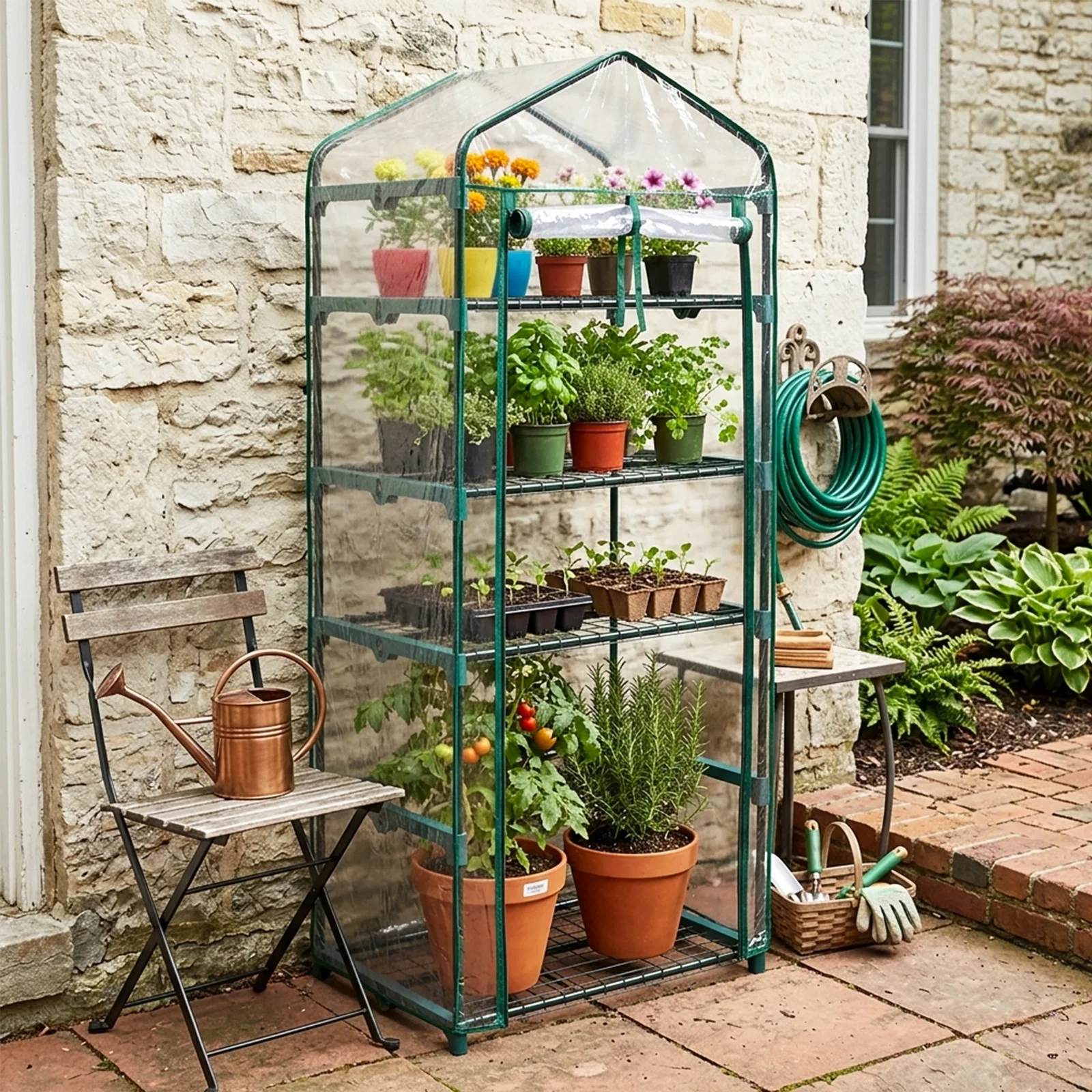 Image of 4-Tier Mini Greenhouse