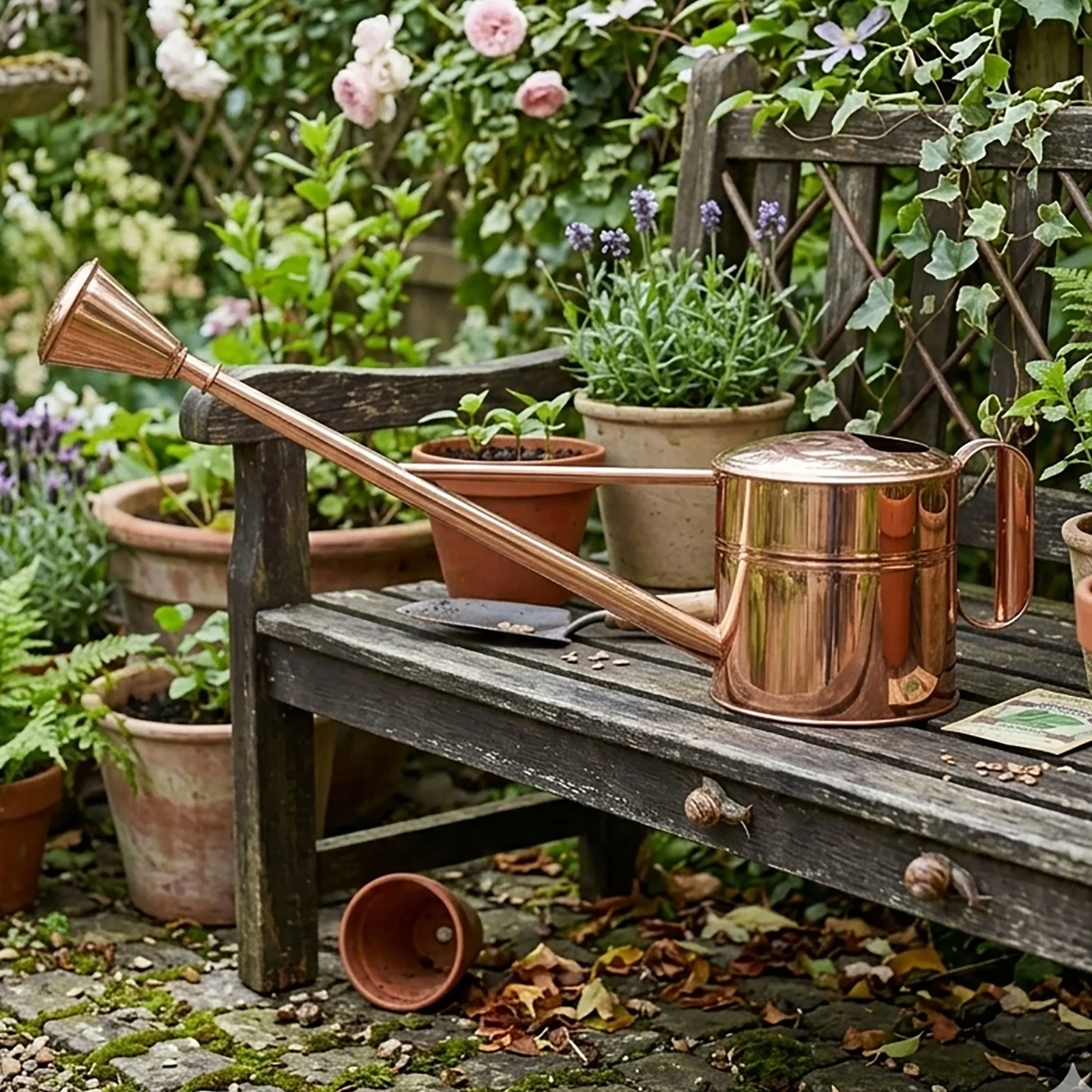Image of Solid Copper 1 Gallon Water Can