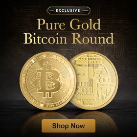 1 oz Gold Bitcoin Round 