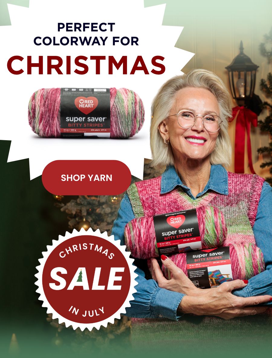 35% Off Red Heart Super Saves Bitty Stripes