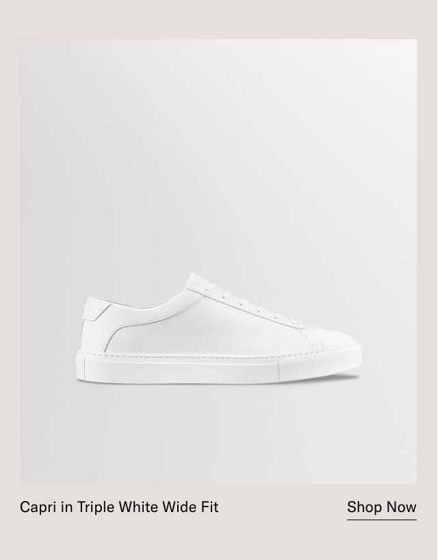 Capri in Triple White Wide Fit [Shop Now]