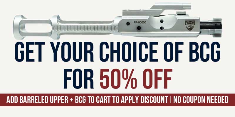 50% OFF BCG WITH PURCHASE OF BARRELED UPPER