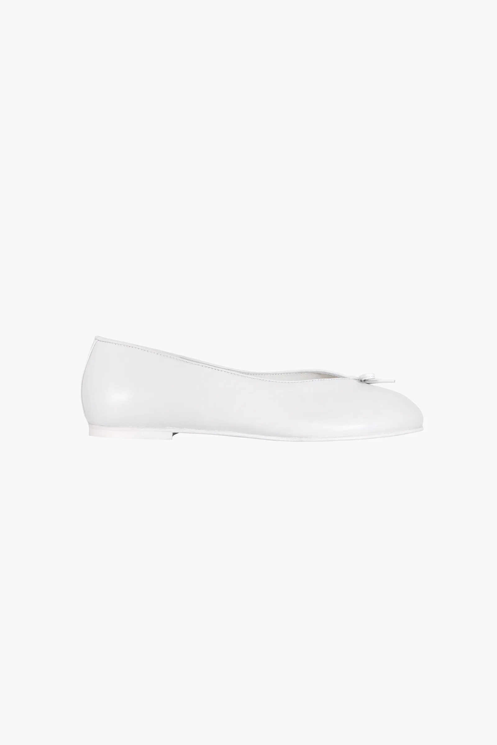 Image of TOE BALLERINA IN WHITE NAPPA