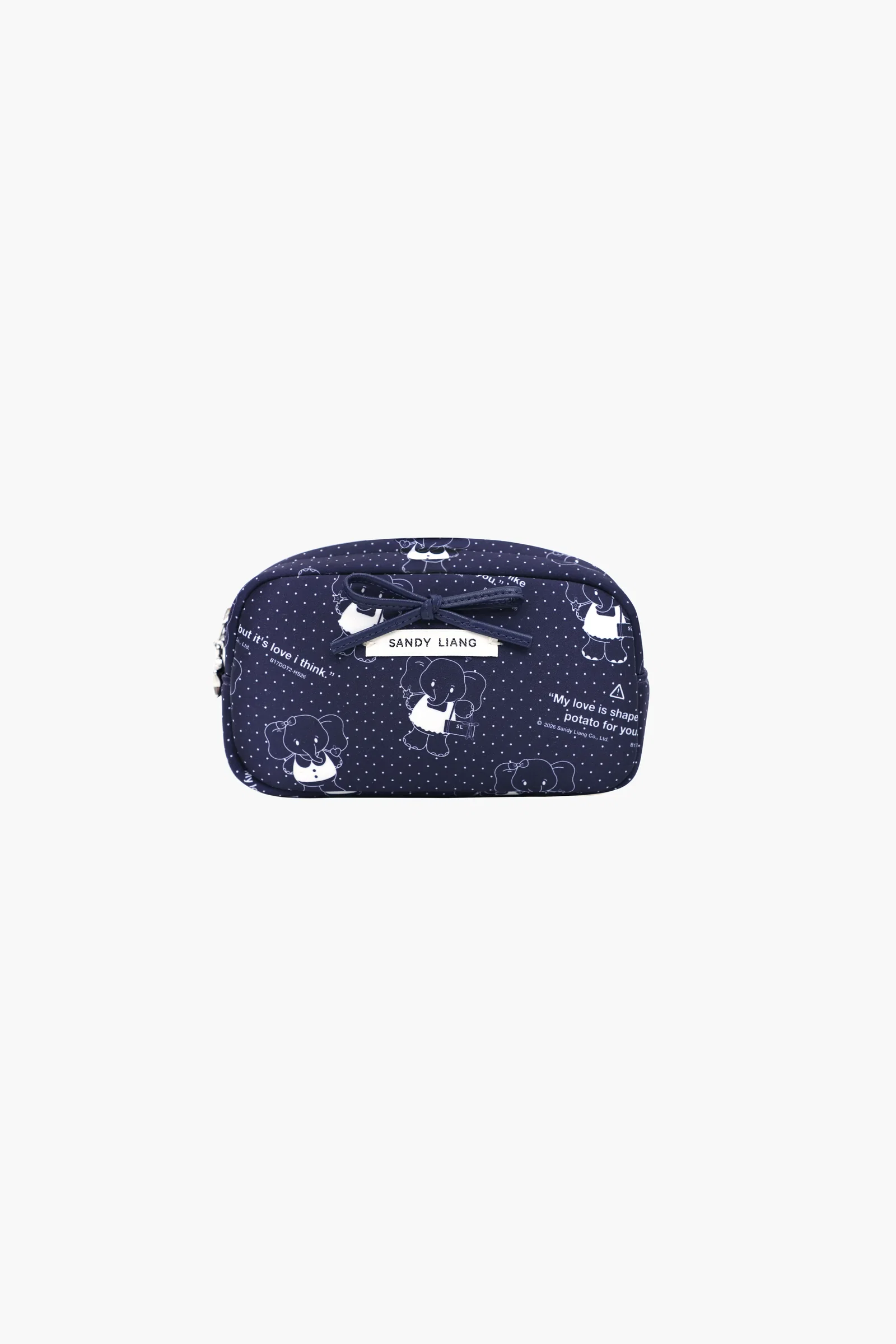 Image of SMOL POUCH IN NAVY ELEPHANT