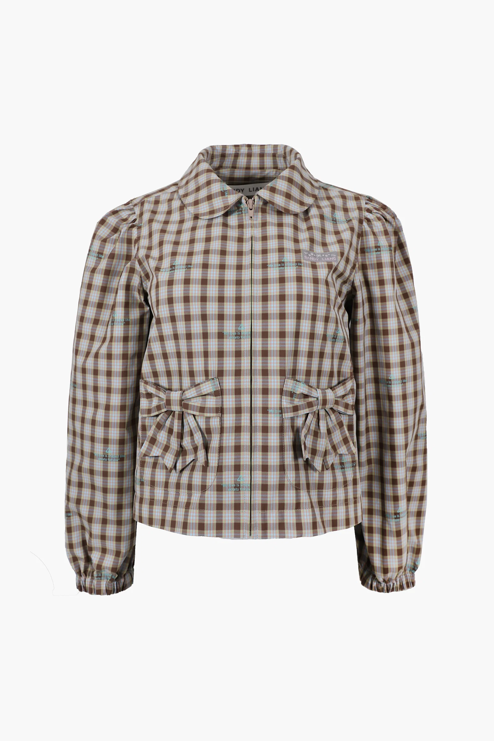 Image of NECCO JACKET IN UMBER PLAID