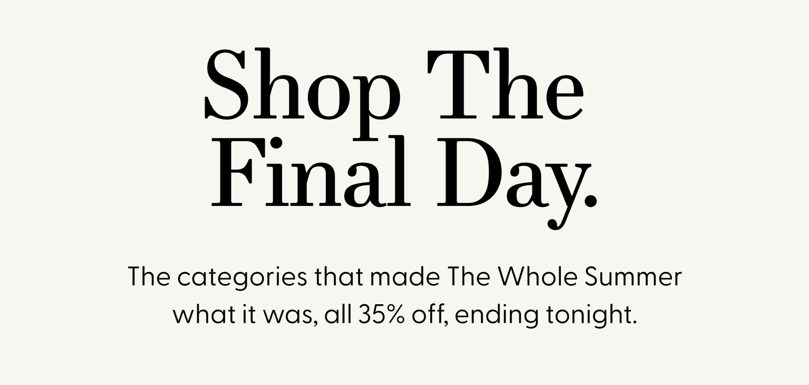 Shop The Final Day