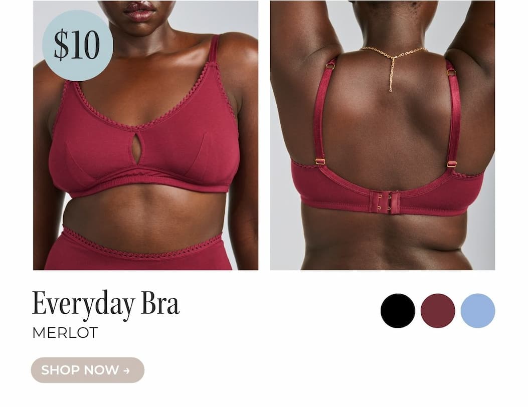 SHOP THE EVERYDAY BRA IN MERLOT
