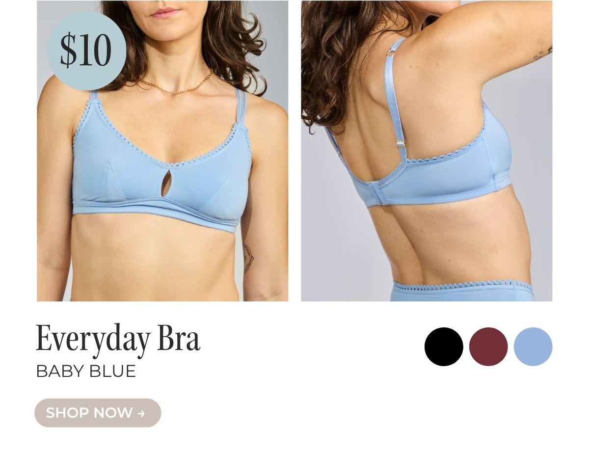 SHOP THE EVERYDAY BRA IN BABY BLUE