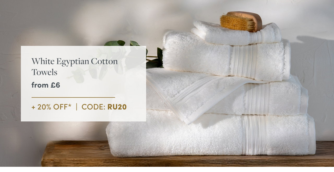 White Egyptian Cotton Towels