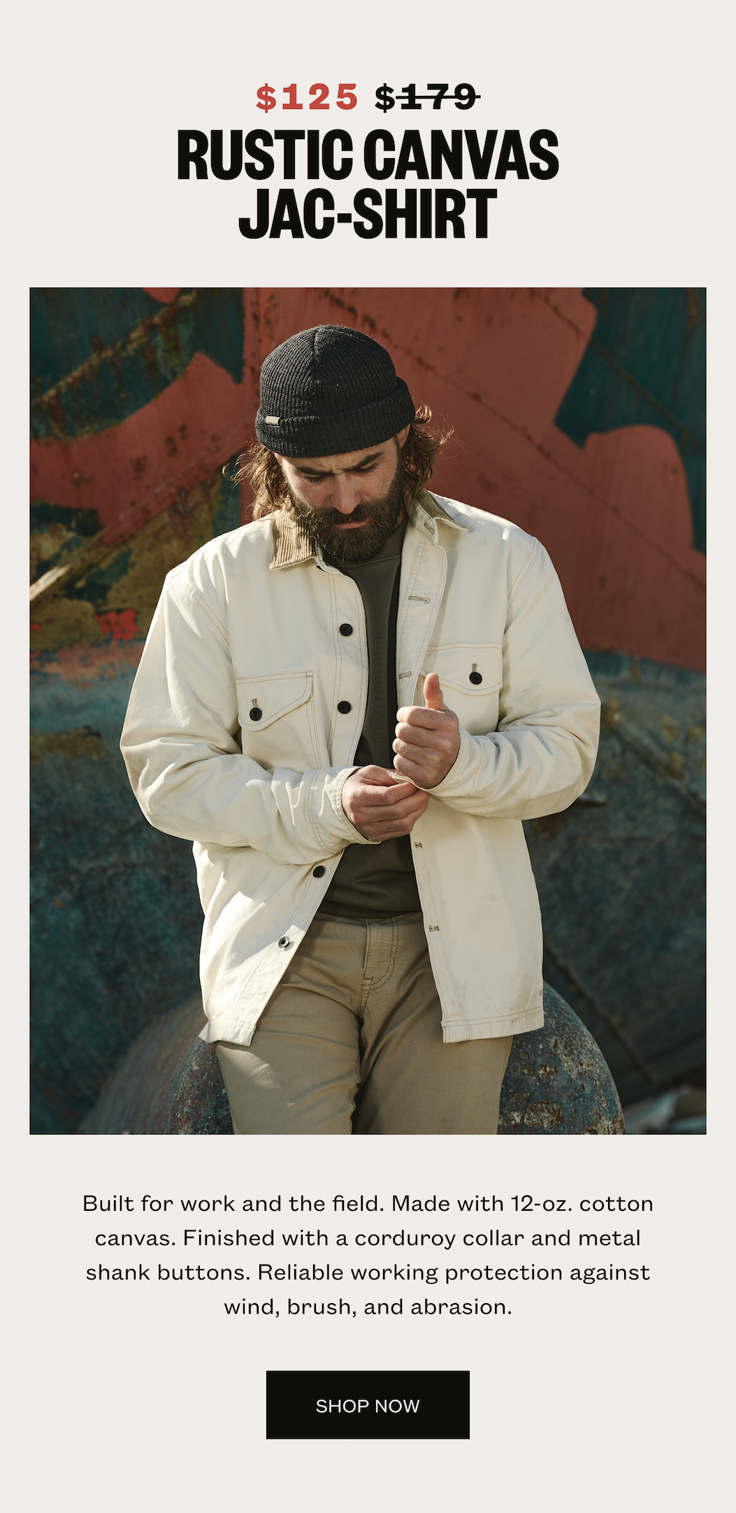 Rustic Canvas Jac-Shirt