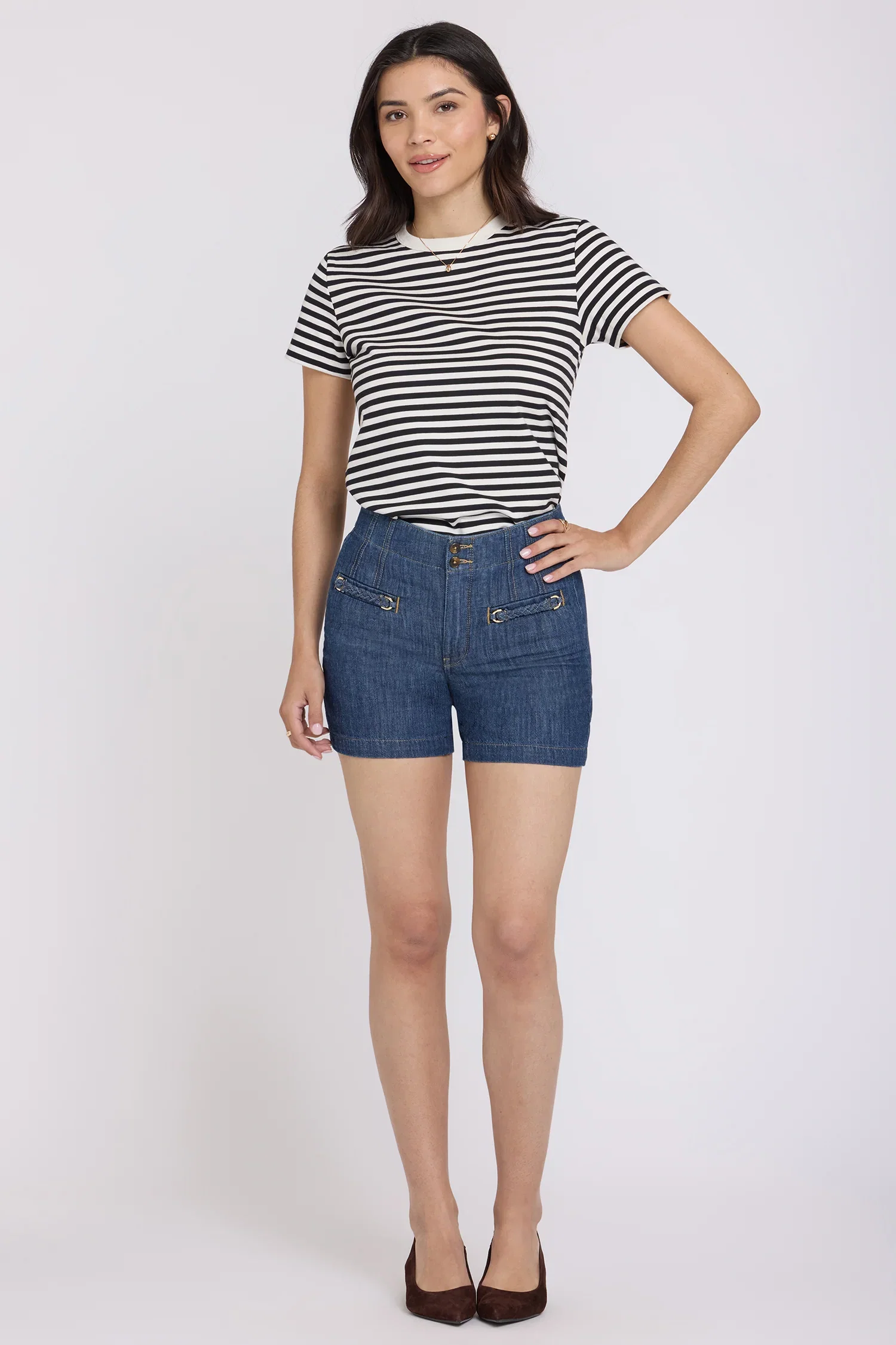 Image of Kayla Denim Shorts - Medium Indigo