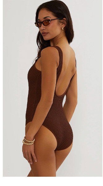 Brown one piece