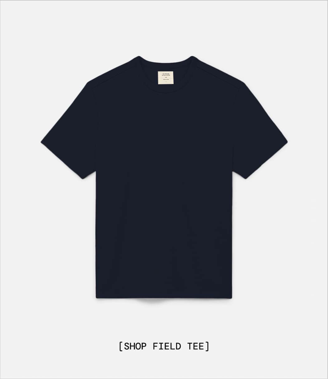 Shop Midnight Blue Field Tee