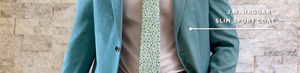 Man poses in a Haggar outfit
