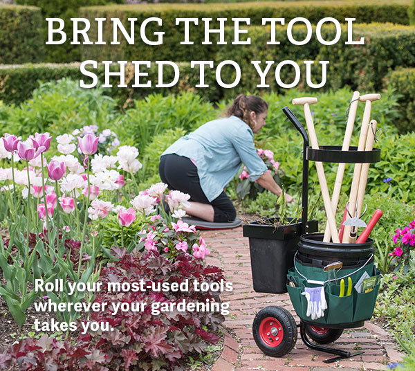 Bring the Tool Shed to You  Roll your most-used tools wherever your gardening takes you.