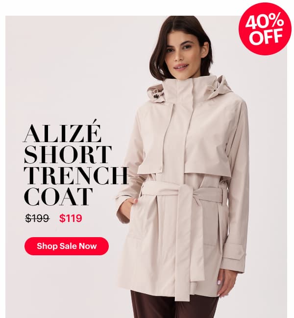 Alizé Short Trench Coat