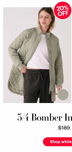 3/4 Bomber Insulated Jacket