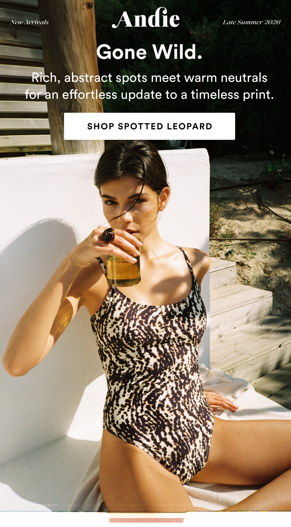 Gone Wild. Rich, abstract spots meet warm neutrals for an effortless update to a timeless print. [SHOP SPOTTED LEOPARD]