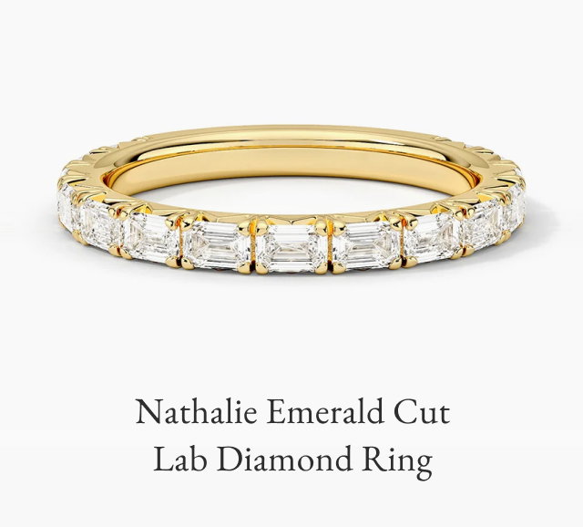 Nathalie Emerald Cut Lab Diamond Ring