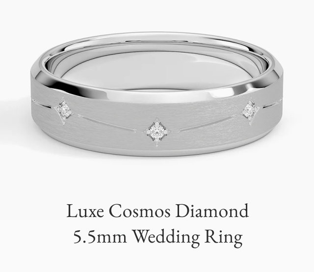 Luxe Cosmos Diamond 5.5mm Wedding Ring