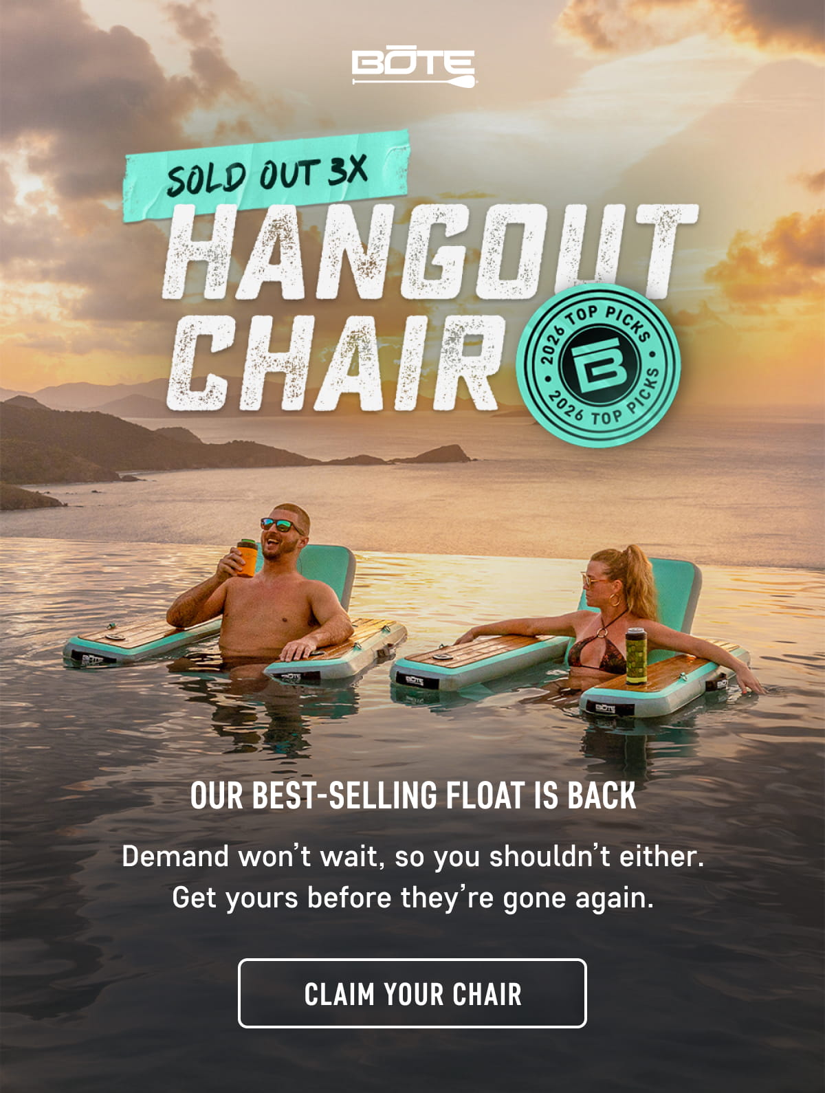Sold Out 3X, Now It's Back: Hangout Chair