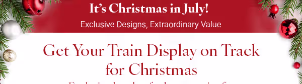 Check out our Christmas in July picks to discover our best holiday train accessories.