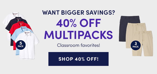 40% off multipacks