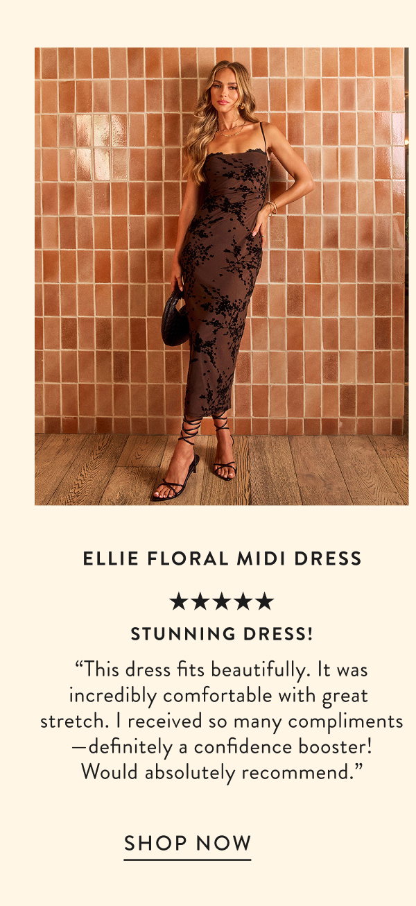 Ellie Floral Midi Dress