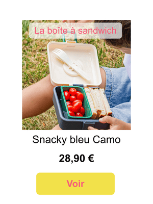 Visuel lifestyle boite à sandwich bleu Camo