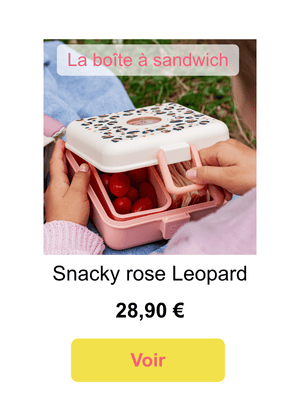 Visuel lifestyle boite à sandwich rose Leopard