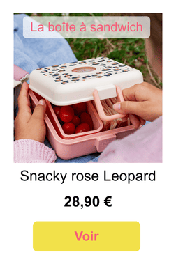 Visuel lifestyle boite à sandwich rose Leopard