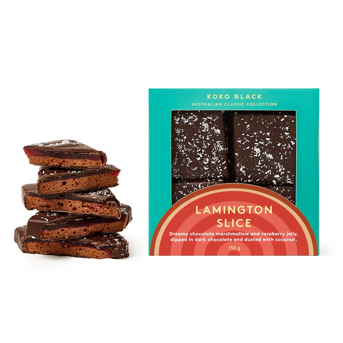Image of Lamington Slice | Dark Chocolate