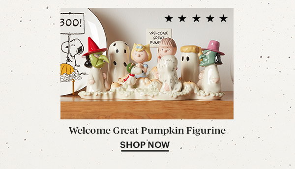 Welcome Great Pumpkin Figurine  SHOP NOW