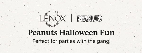 LENOX | PEANUTS  Peanuts Halloween Fun  Perfect for parties with the gang!