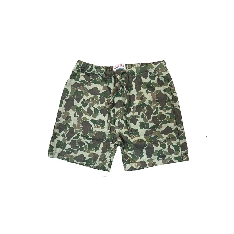 Japanese "Frogskin" Double sided Camo drawstring shorts