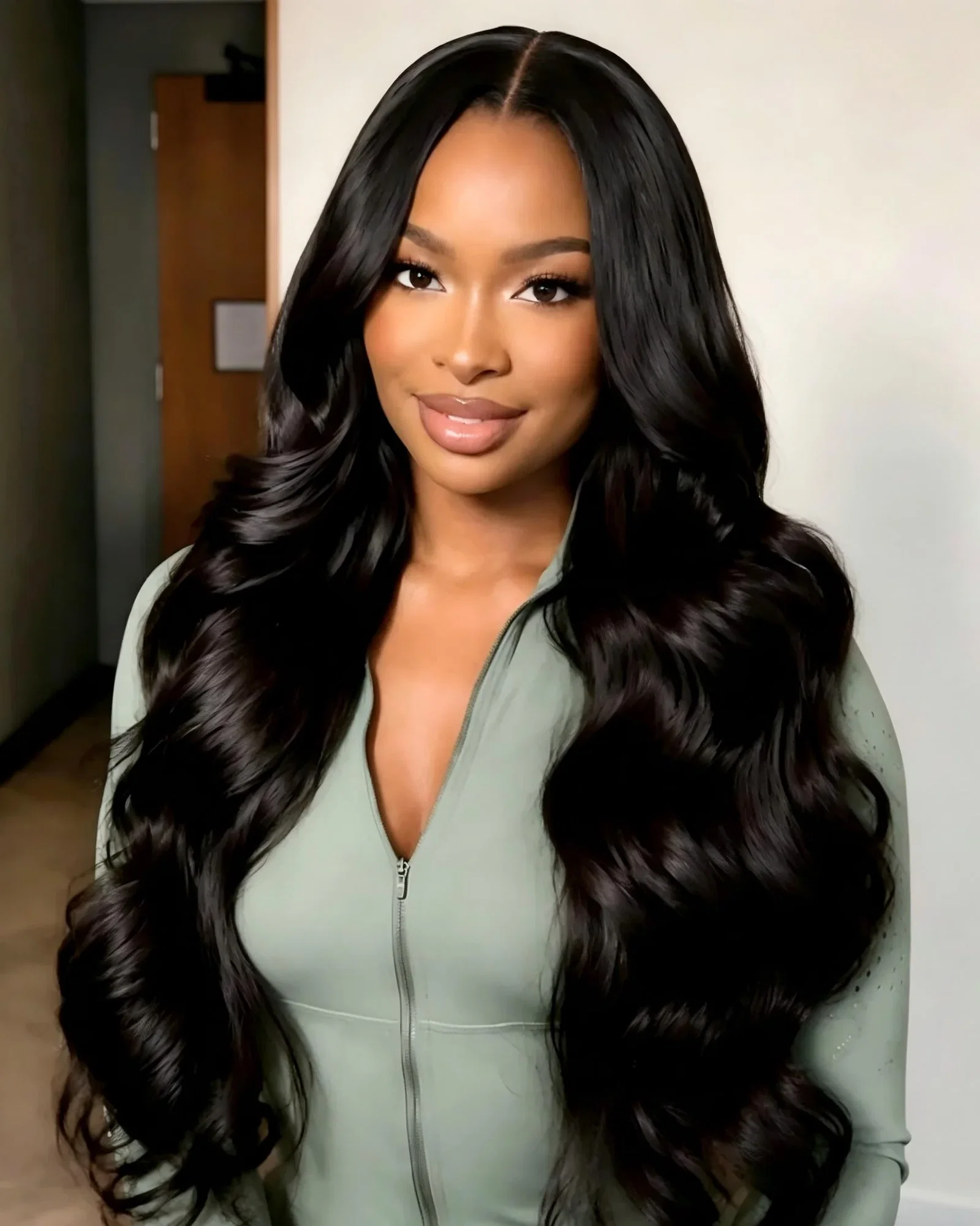 $100-$50 | Arabella 13x6 Pre-Everything Glueless/6x5 Glueless Lace Closure/360 Full Lace Natural black Body Wave Wig