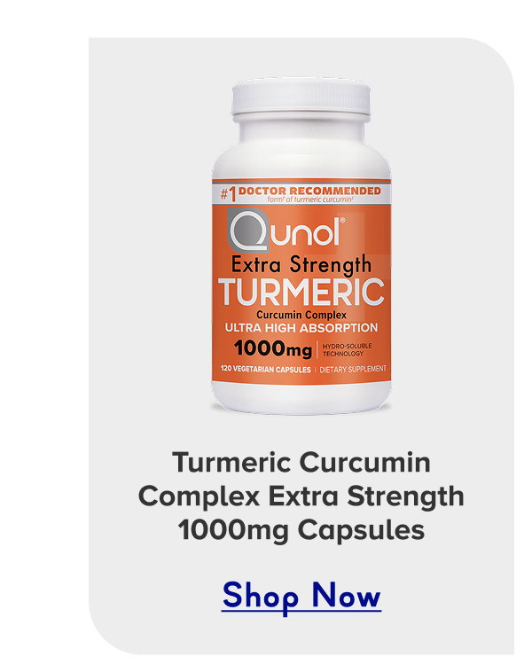 Qunol Turmeric Curcumin Complex Extra Strength 1000mg Capsules