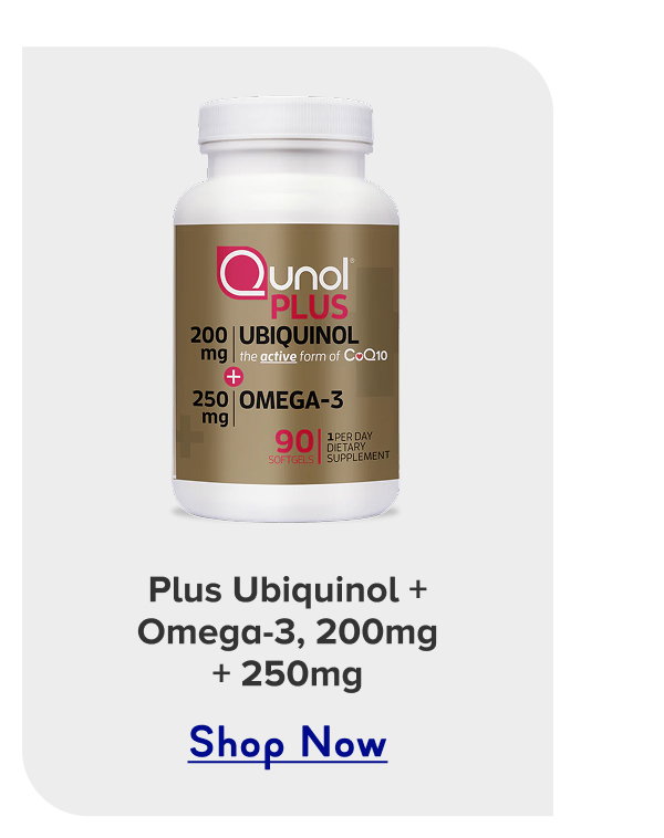 Plus Ubiquinol + Omega-3, 200mg + 250mg
