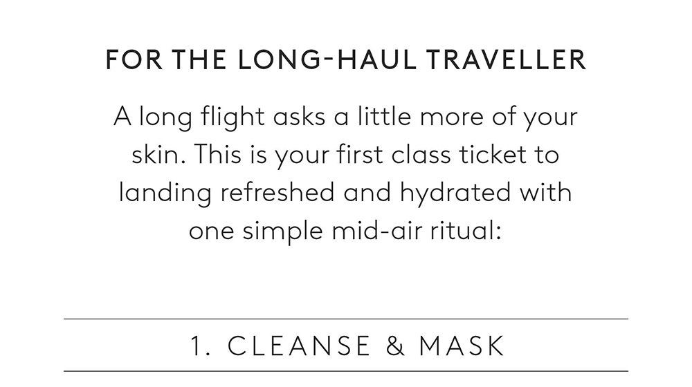 Your skin's in-flight companion