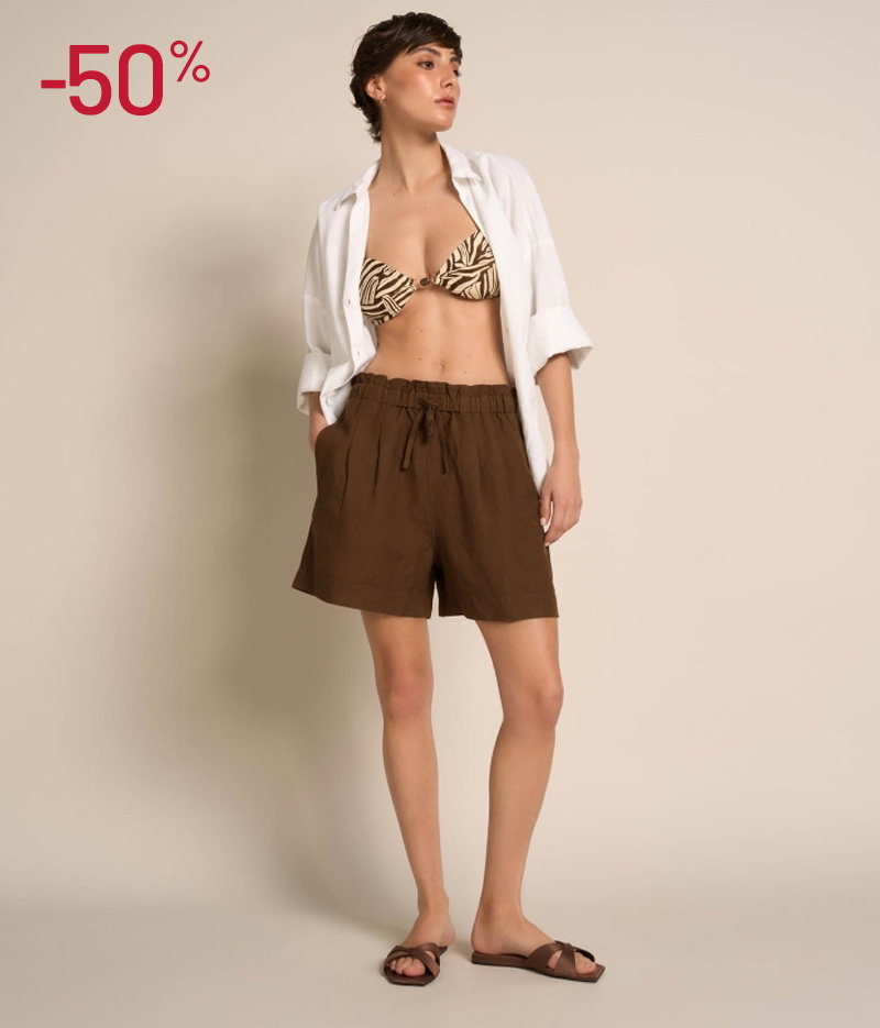 Shorts Essential Con Lino
