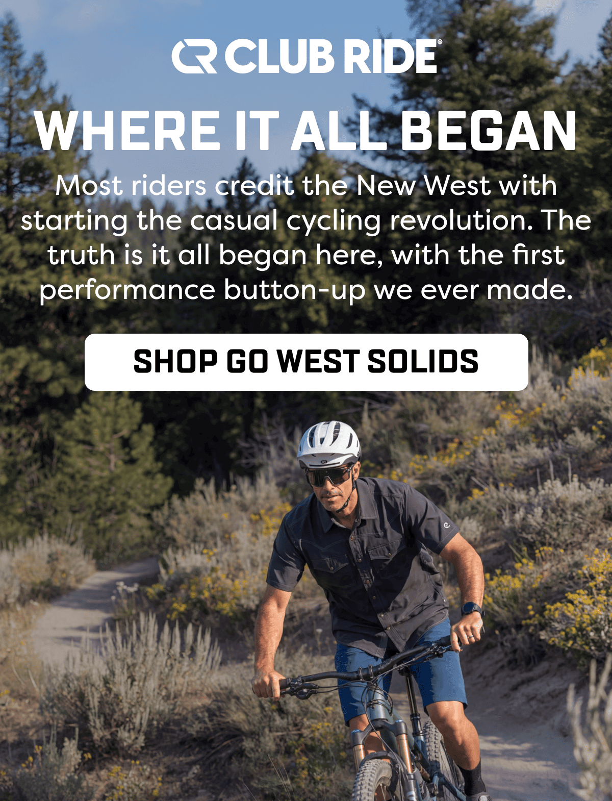 Most riders credit the New West with starting the casual cycling revolution. The truth is it all began here, with the first performance button-up we ever made.