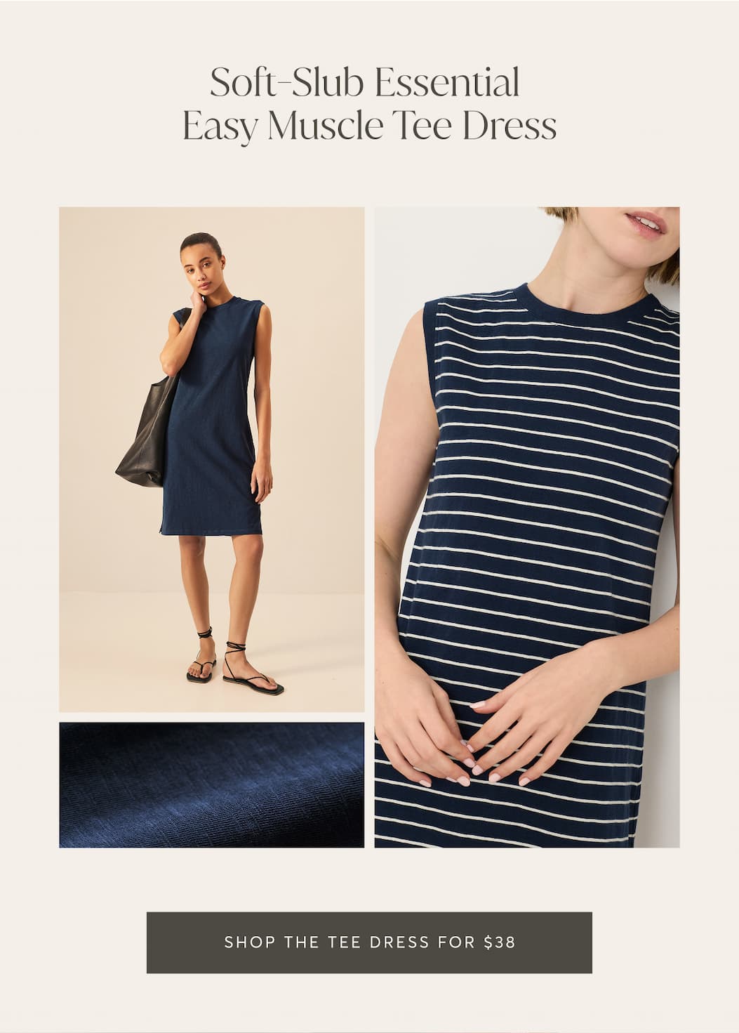 Soft-Slub Essential Easy Muscle Tee Dress | Shop The Tee Dress